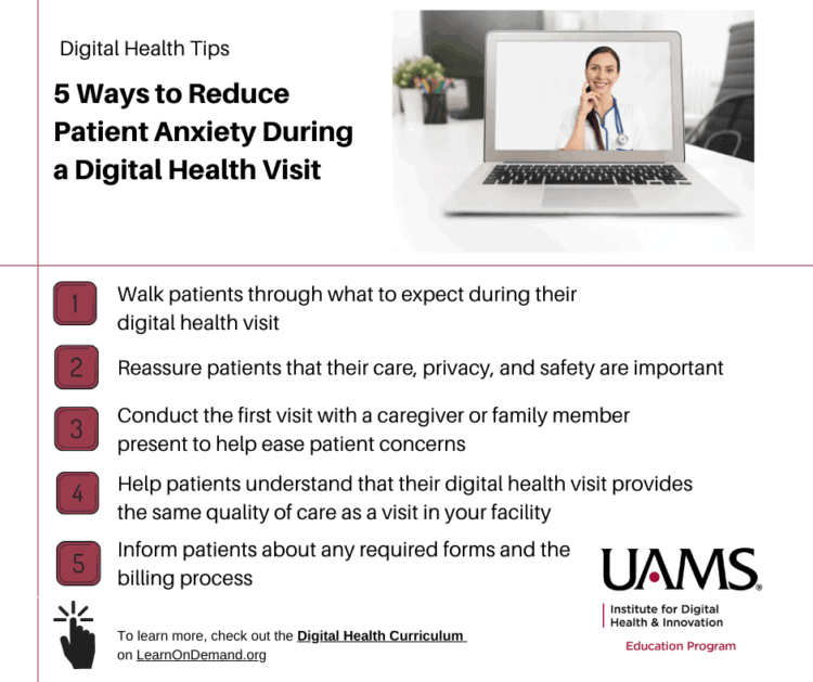 Reducing patient anxiety
