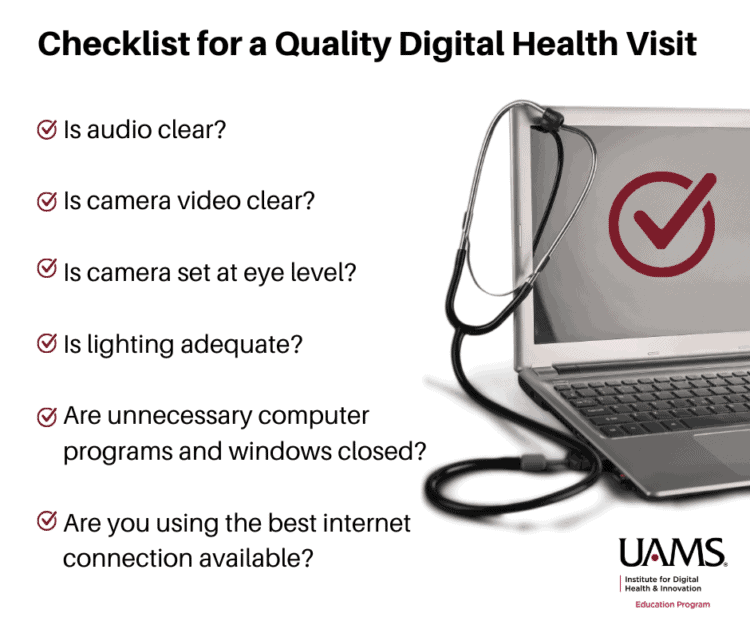 Checklist for a Quality Digital Health Visit